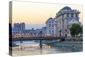 Central Balkan Peninsula, the Macedonia, Skopje, Bridges of the River Vadar-Emily Wilson-Stretched Canvas