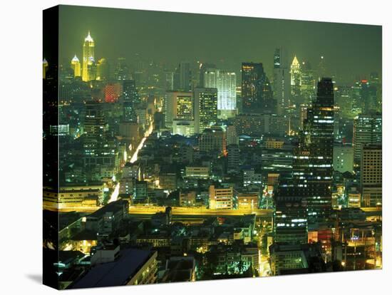 Central Bangkok Detail, Thailand-Walter Bibikow-Stretched Canvas