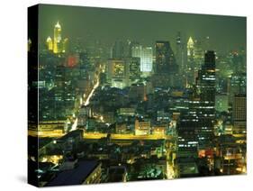 Central Bangkok Detail, Thailand-Walter Bibikow-Stretched Canvas