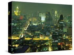 Central Bangkok Detail, Thailand-Walter Bibikow-Stretched Canvas