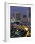 Central Bangkok, Dusk, Thailand-Walter Bibikow-Framed Photographic Print