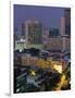 Central Bangkok, Dusk, Thailand-Walter Bibikow-Framed Photographic Print