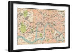 'Central Bristol' c20th Century-John Bartholomew-Framed Giclee Print