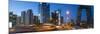 Central Business District and Cctv Building at Dusk, Beijing, China-Peter Adams-Mounted Photographic Print