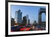 Central Business District and Cctv Building at Dusk, Beijing, China-Peter Adams-Framed Photographic Print