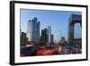 Central Business District and Cctv Building at Dusk, Beijing, China-Peter Adams-Framed Photographic Print