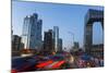 Central Business District and Cctv Building at Dusk, Beijing, China-Peter Adams-Mounted Photographic Print