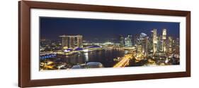 Central Business District and Marina Bay Sands Hotel, Singapore-Jon Arnold-Framed Photographic Print