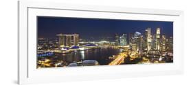 Central Business District and Marina Bay Sands Hotel, Singapore-Jon Arnold-Framed Photographic Print