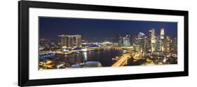 Central Business District and Marina Bay Sands Hotel, Singapore-Jon Arnold-Framed Photographic Print