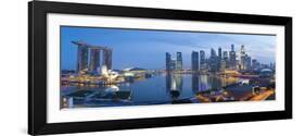 Central Business District and Marina Bay Sands Hotel, Singapore-Jon Arnold-Framed Photographic Print