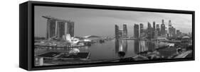 Central Business District and Marina Bay Sands Hotel, Singapore-Jon Arnold-Framed Stretched Canvas