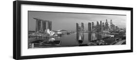 Central Business District and Marina Bay Sands Hotel, Singapore-Jon Arnold-Framed Premium Photographic Print