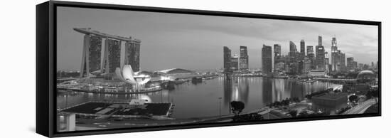 Central Business District and Marina Bay Sands Hotel, Singapore-Jon Arnold-Framed Stretched Canvas