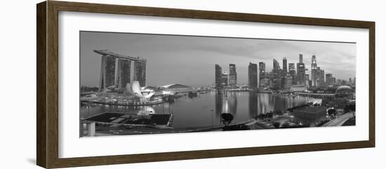 Central Business District and Marina Bay Sands Hotel, Singapore-Jon Arnold-Framed Photographic Print