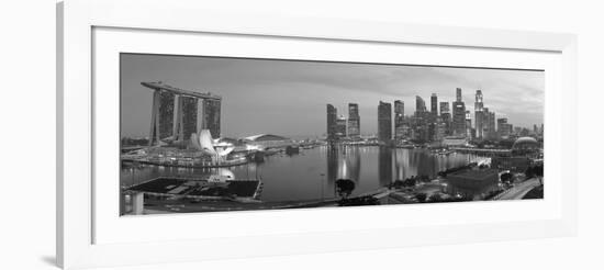 Central Business District and Marina Bay Sands Hotel, Singapore-Jon Arnold-Framed Photographic Print