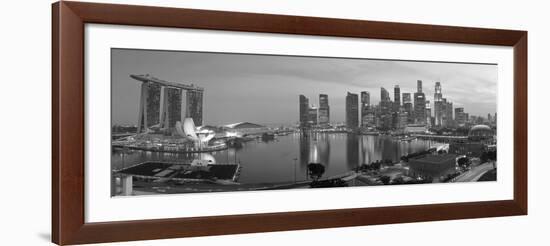 Central Business District and Marina Bay Sands Hotel, Singapore-Jon Arnold-Framed Photographic Print