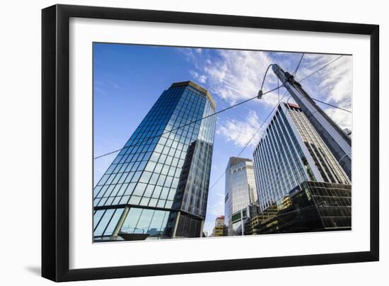 Central Business District of Wellington, North Island, New Zealand, Pacific-Michael-Framed Photographic Print