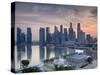 Central Business District, Singapore-Jon Arnold-Stretched Canvas