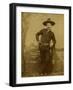 Central Casting Cowboy-J.B. Gibson-Framed Art Print