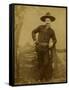 Central Casting Cowboy-J.B. Gibson-Framed Stretched Canvas