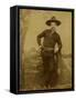 Central Casting Cowboy-J.B. Gibson-Framed Stretched Canvas