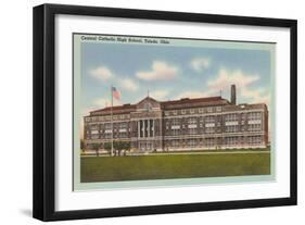 Central Catholic High School, Toledo-null-Framed Art Print