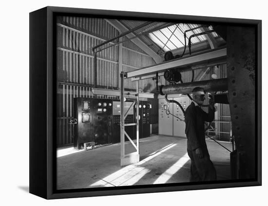 Central Control Area of the Dolomite Plant, Steetley, Nottinghamshire, 1963-Michael Walters-Framed Stretched Canvas