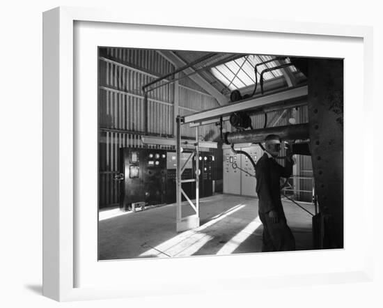Central Control Area of the Dolomite Plant, Steetley, Nottinghamshire, 1963-Michael Walters-Framed Photographic Print
