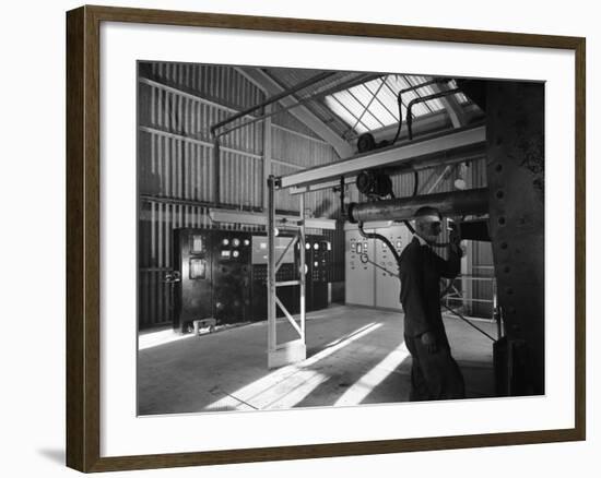 Central Control Area of the Dolomite Plant, Steetley, Nottinghamshire, 1963-Michael Walters-Framed Photographic Print