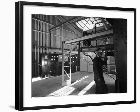 Central Control Area of the Dolomite Plant, Steetley, Nottinghamshire, 1963-Michael Walters-Framed Photographic Print