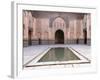 Central Courtyard and Pool, Medersa Ali Ben Youssef, Medina, Marrakesh, Morocco-Stephen Studd-Framed Photographic Print