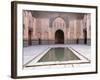 Central Courtyard and Pool, Medersa Ali Ben Youssef, Medina, Marrakesh, Morocco-Stephen Studd-Framed Photographic Print