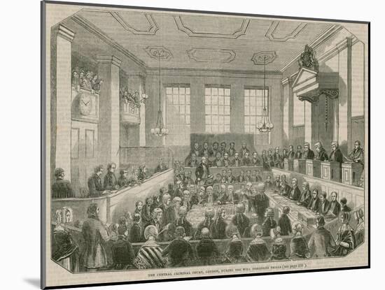 Central Criminal Court, Old Bailey-null-Mounted Giclee Print