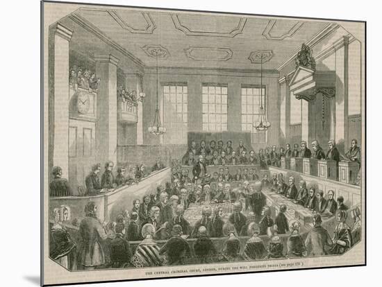 Central Criminal Court, Old Bailey-null-Mounted Giclee Print