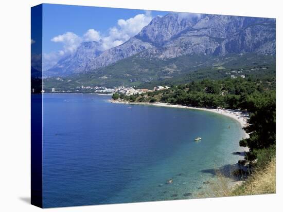 Central Dalmatian Coastline Known as Makarska Riviera, Dalmatia, Croatia, Europe-Tony Gervis-Stretched Canvas