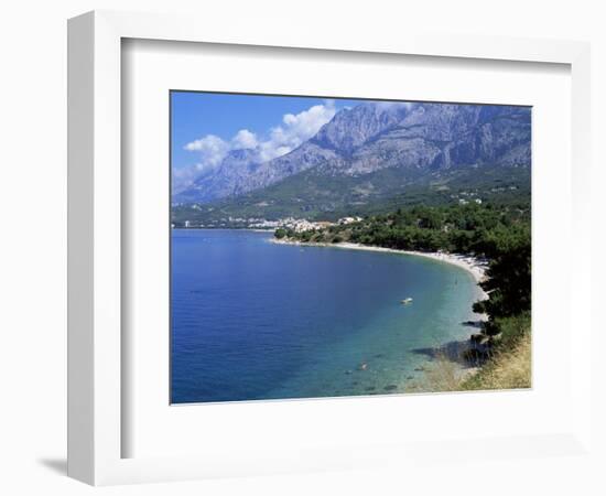 Central Dalmatian Coastline Known as Makarska Riviera, Dalmatia, Croatia, Europe-Tony Gervis-Framed Photographic Print