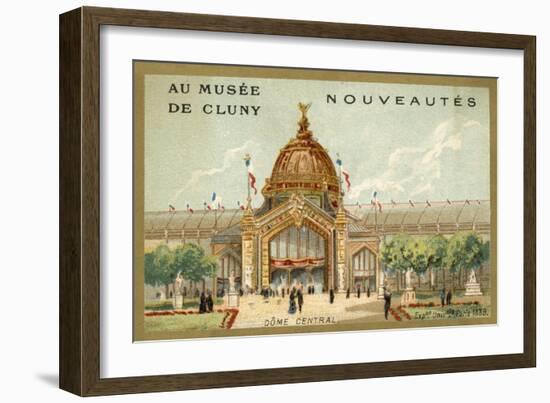 Central Dome, Exposition Universelle, Paris, 1889-null-Framed Giclee Print