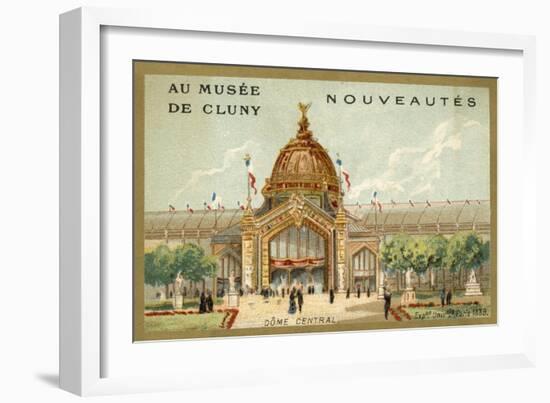 Central Dome, Exposition Universelle, Paris, 1889-null-Framed Giclee Print