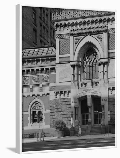 Central Doorway of the Pennsylvania Academy of the Fine Arts-GE Kidder Smith-Framed Photographic Print