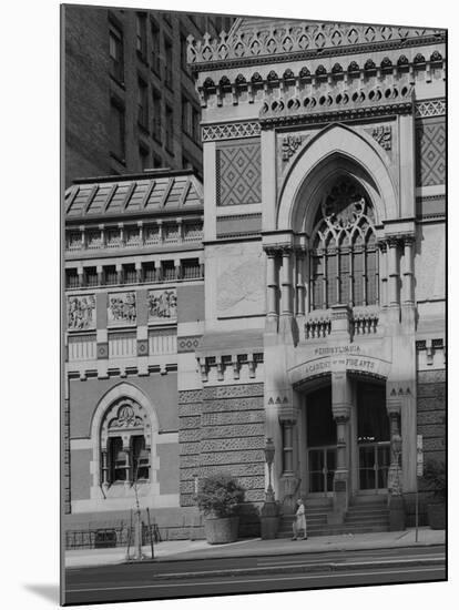 Central Doorway of the Pennsylvania Academy of the Fine Arts-GE Kidder Smith-Mounted Photographic Print