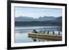 Central Fells, Scawfell, and the Langdale Pikes Viewed from Low Wood Race Cannon-James Emmerson-Framed Photographic Print