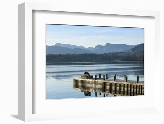 Central Fells, Scawfell, and the Langdale Pikes Viewed from Low Wood Race Cannon-James Emmerson-Framed Photographic Print