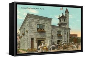 Central Fire Station, Fort Worth, Texas-null-Framed Stretched Canvas