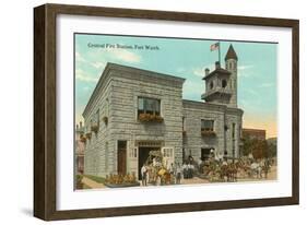 Central Fire Station, Fort Worth, Texas-null-Framed Art Print