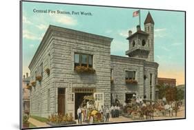Central Fire Station, Fort Worth, Texas-null-Mounted Art Print
