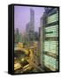 Central from Princes Building, Legco Bank of China, Hk Bank, Hong Kong, China, Asia-Tim Hall-Framed Stretched Canvas