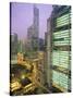 Central from Princes Building, Legco Bank of China, Hk Bank, Hong Kong, China, Asia-Tim Hall-Stretched Canvas