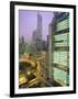 Central from Princes Building, Legco Bank of China, Hk Bank, Hong Kong, China, Asia-Tim Hall-Framed Photographic Print