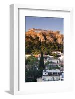 Central Greece, Athens, Acropolis, Elevated View, Dawn-Walter Bibikow-Framed Photographic Print